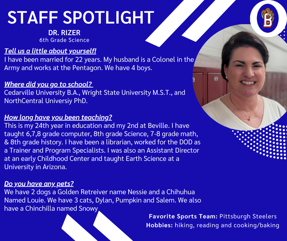 Teacher Spotlight - Beville Middle School